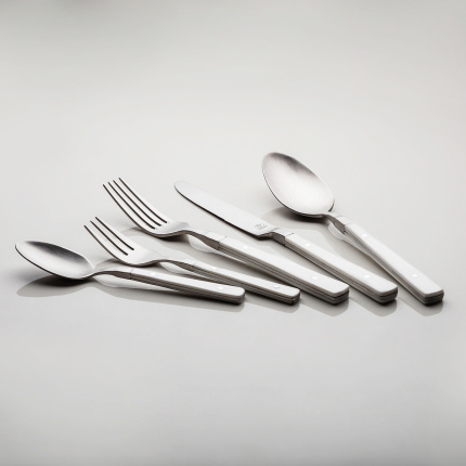 Set de couverts 30 pcs - Image POM blanc