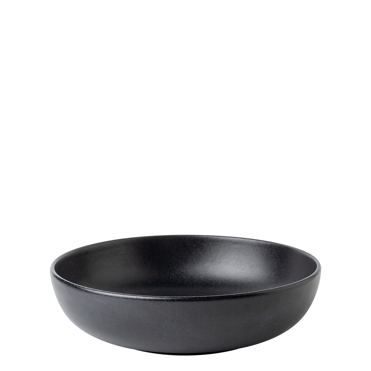 Assiette creuse U-Coupe 21 cm - BASIC Lunasol noir mat