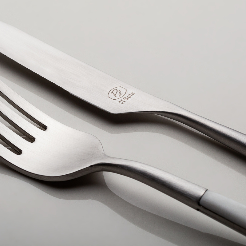 Set de couverts 30 pcs - GAYA Exeter Bistro manche blanc