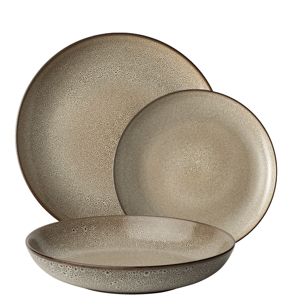 Set di piatti 12 pz. - Elements Stone