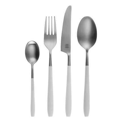 Set de couverts 24 pcs - GAYA Exeter-R manche blanc mat