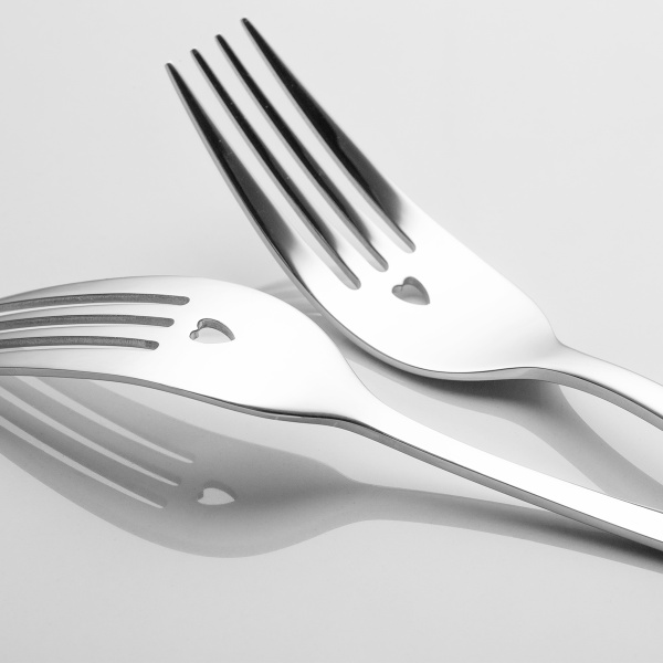 Cutlery set with heart motif 54 pcs — Alpha