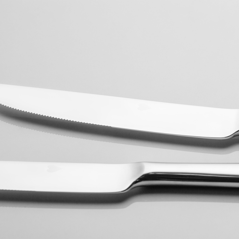 Cutlery set with heart motif 54 pcs — Alpha