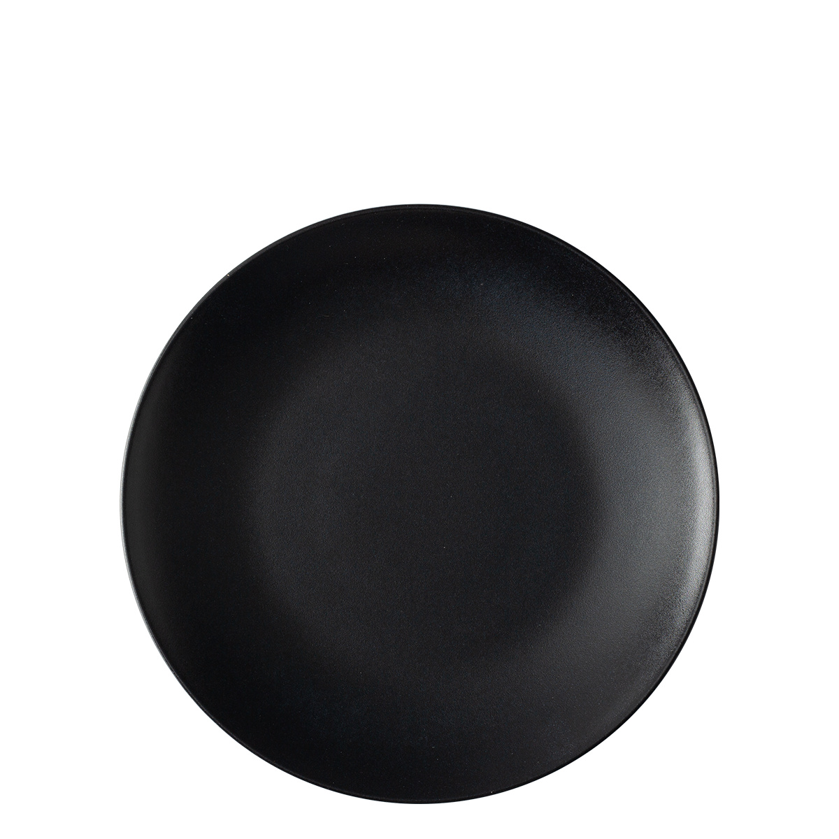 Piatto piano 20,5 cm 4 pz - Basic nero opaco
