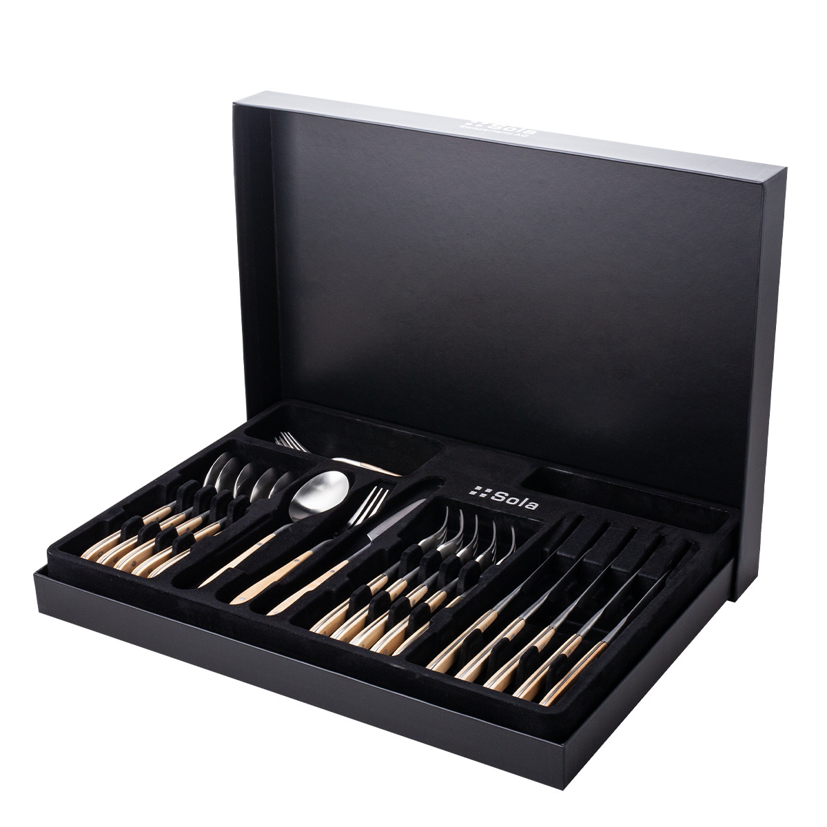 Ménagère 30 pièces - Gaya Exeter Maple