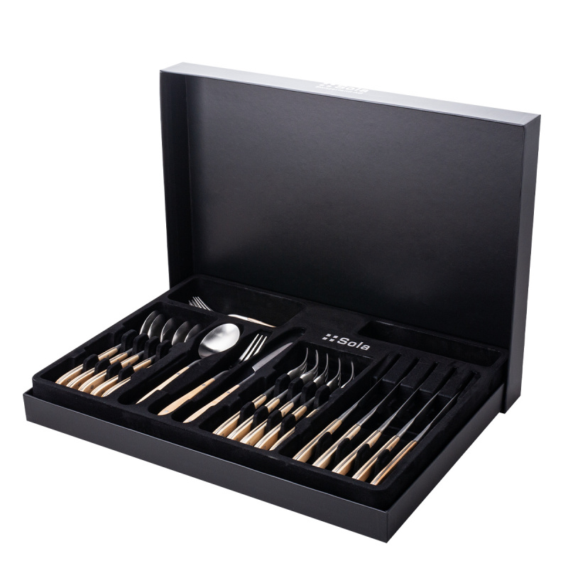 Set posate 30 pezzi - Gaya Exeter Maple