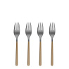 Forchetta da torta Set 4 pezzi – Porto PVD grigio chiaro / Champagne satinato