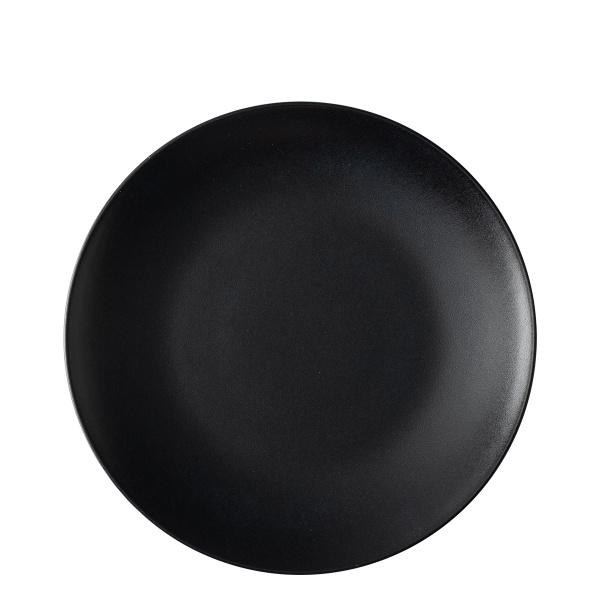 Dinner plate 24 cm 4 pcs - Basic black matte