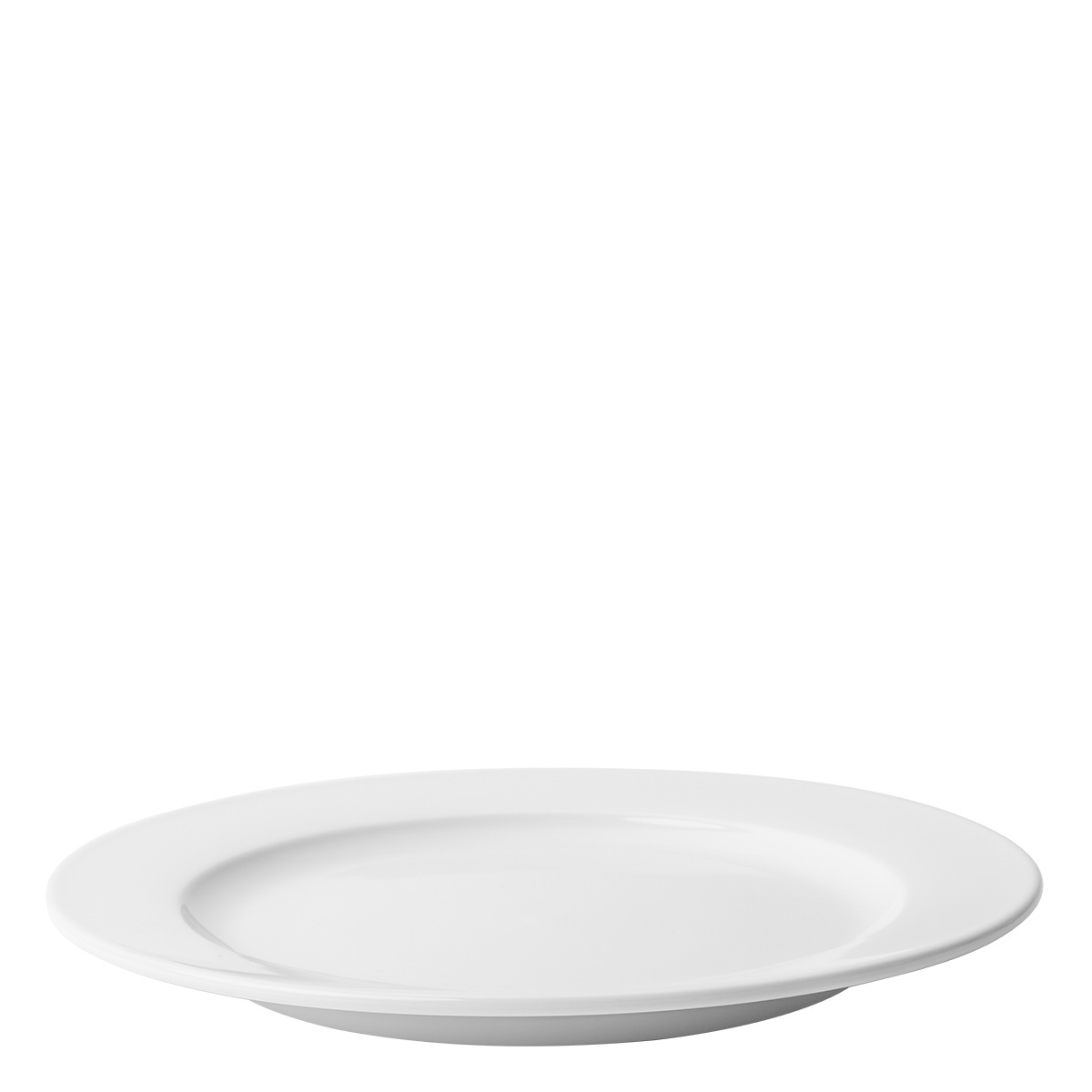 Plate flat flag 26 cm - Tosca white