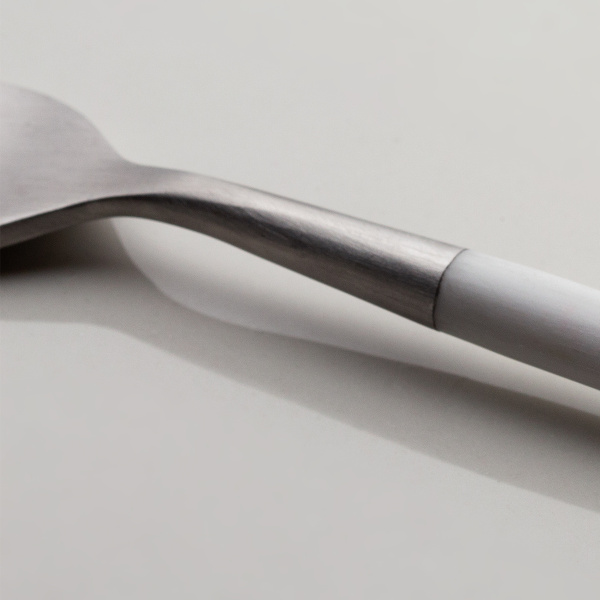 Cutlery set 24 pcs - GAYA Exeter-R handle white matt