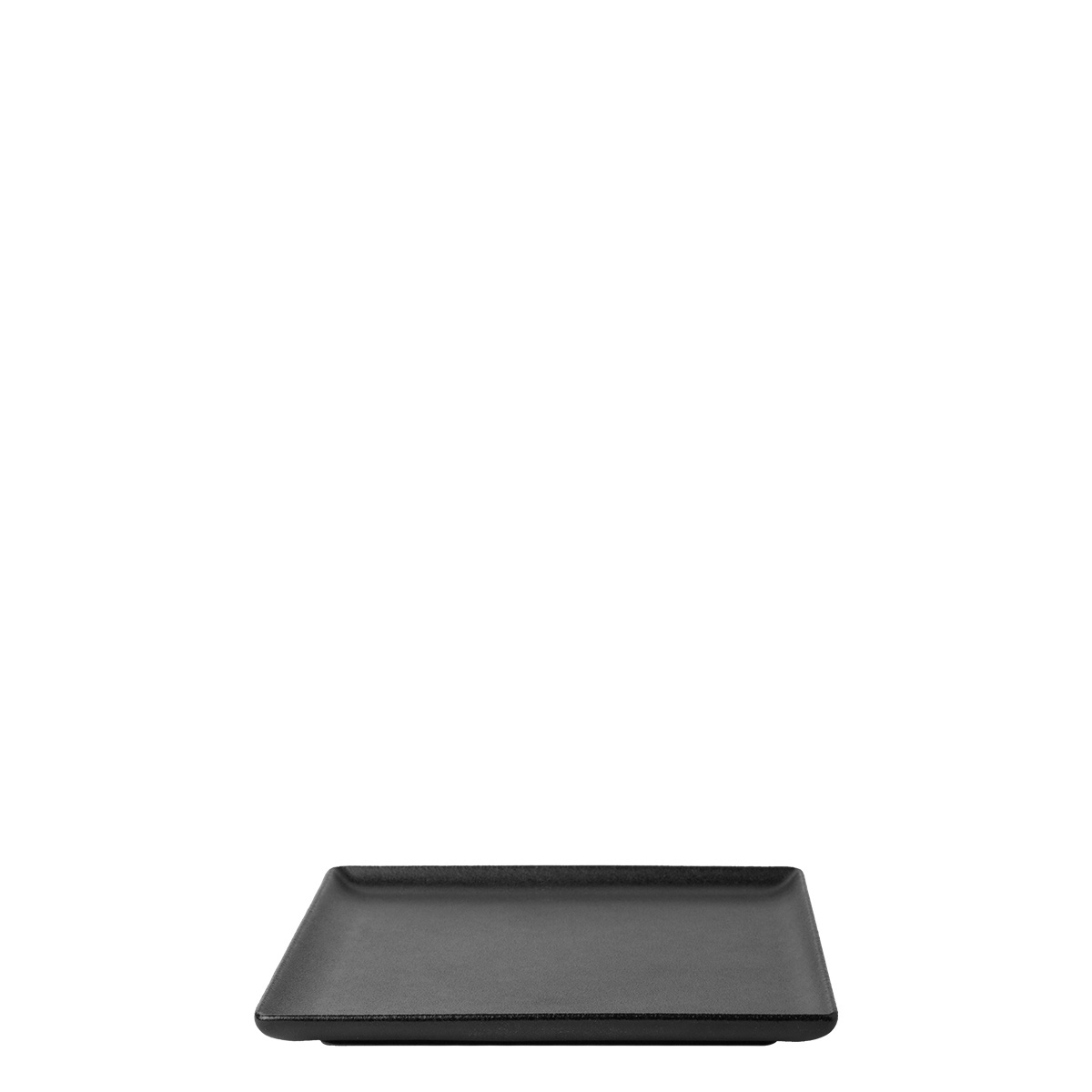 Platte eckig 17 x 17 cm - BASIC Lunasol schwarz matt