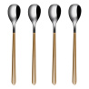 Lemonade spoon 4 pcs set – Porto PVD light grey / Champagne satin