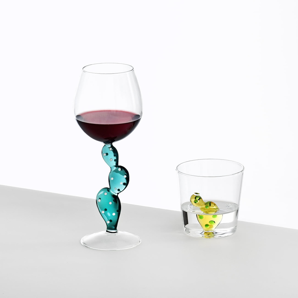 Wine glass cactus turquoise