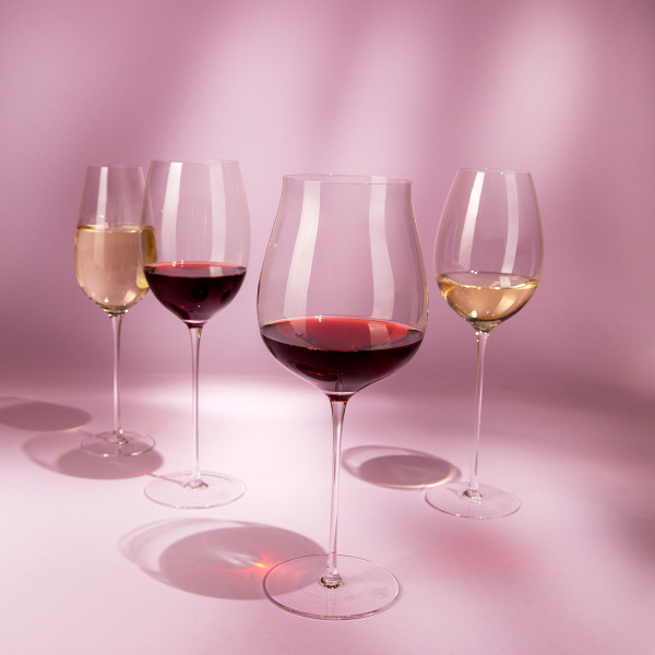 Gläser für Cabernet / Alibernet 650 ml 2er-Set - FLOW Glas Platinum Line