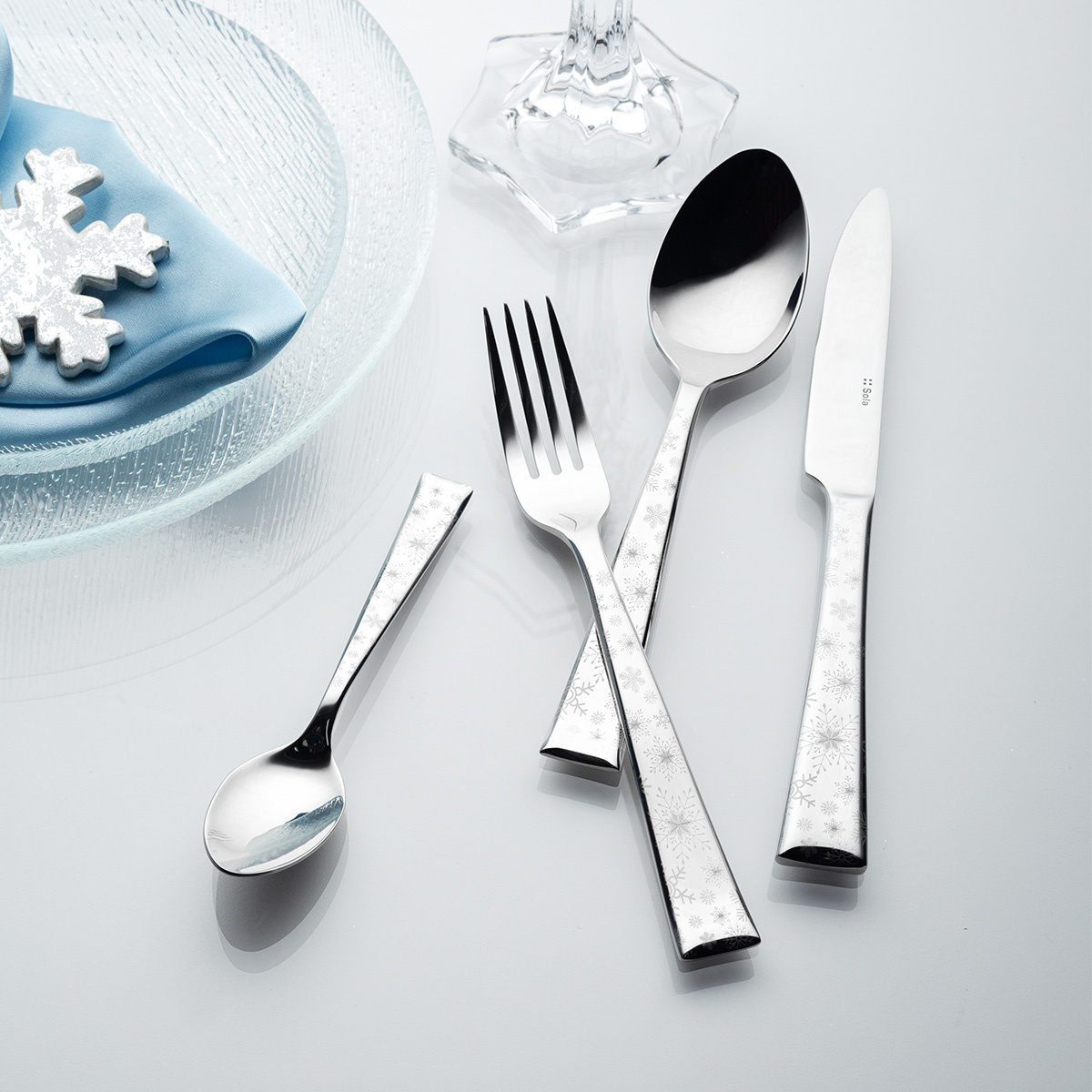 24-Piece Cutlery Set Alessandria Snow | Sola