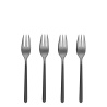 Cake fork 4 pcs set – Porto PVD light grey / black satin