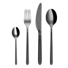 Set di posate 16 pezzi – Porto PVD grigio chiaro / nero Quarzo