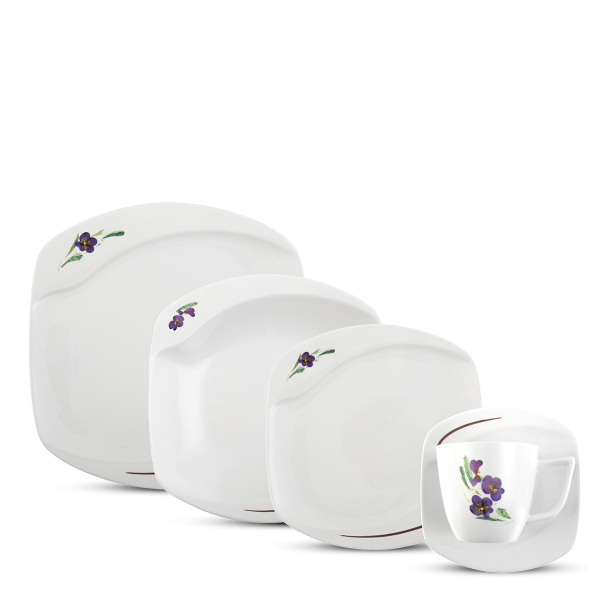Set en porcelaine 20 pcs – Organic Viola