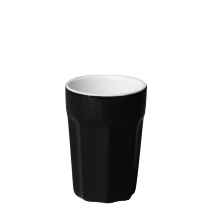 Kleine schwarze Porzellantasse 80 ml - RGB