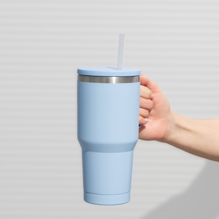 Thermal mug To Go Cup by Sola - light blue matte