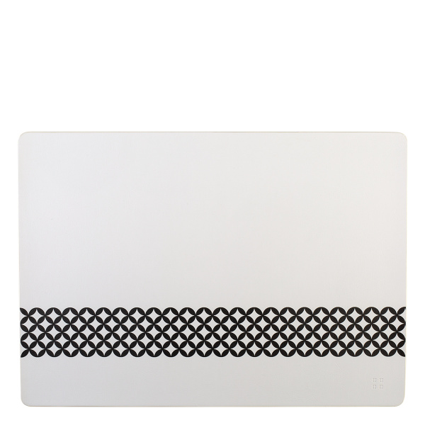 Black and white PVC placemat - Elements Ambiente Graphic