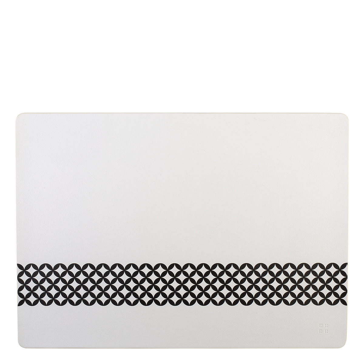 Black and white PVC placemat - Elements Ambiente Graphic