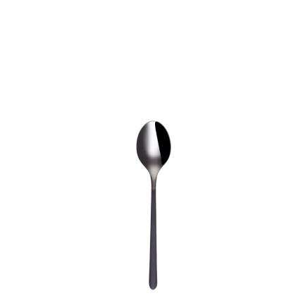 Set di 4 cucchiaini da caffè - Porto PVD titanio scuro / nero sabbiato
