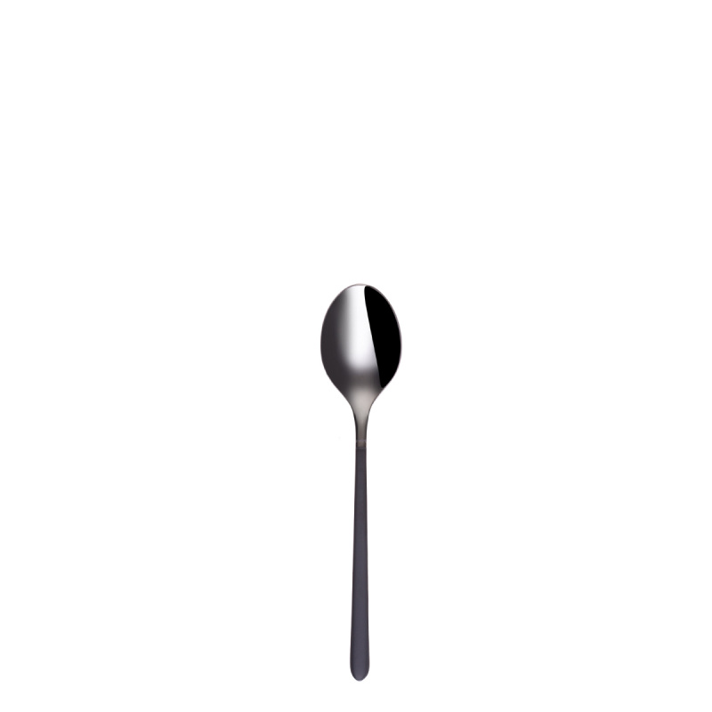 Kaffeelöffel-Set 4-tlg. - Porto PVD dunkel Titan / schwarz sandgestrahlt
