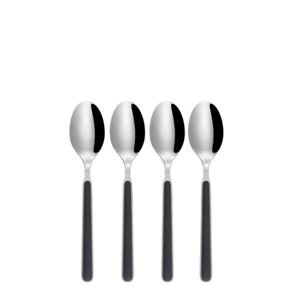 Set 4 cucchiaini da caffè - Gallery nero