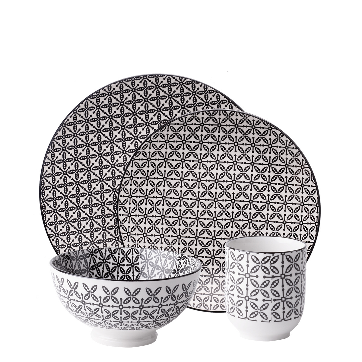 Porcelain set 24 pcs – Elements Asia Wood