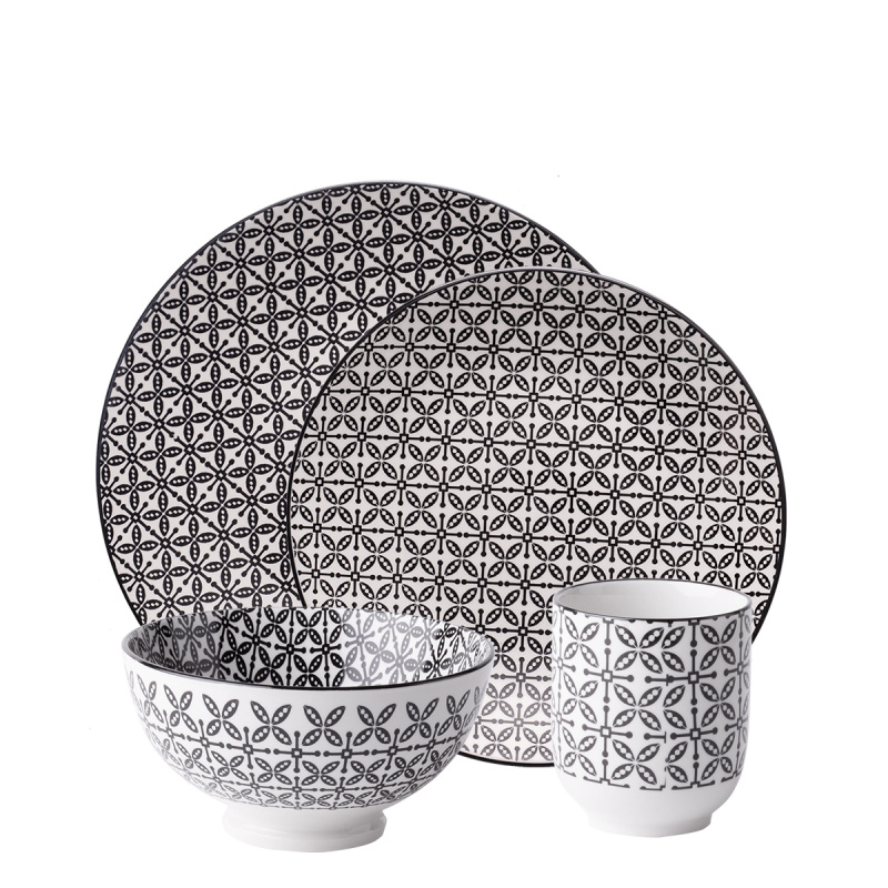 Porcelain set 24 pcs – Elements Asia Wood