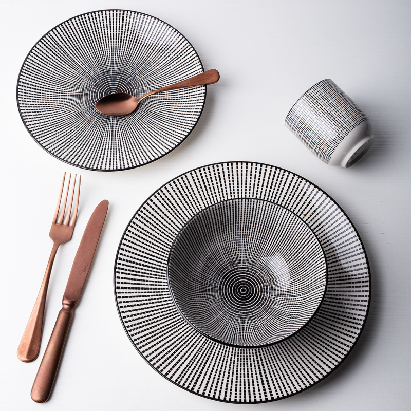 Porcelain set 24 pcs – Elements Asia Fire