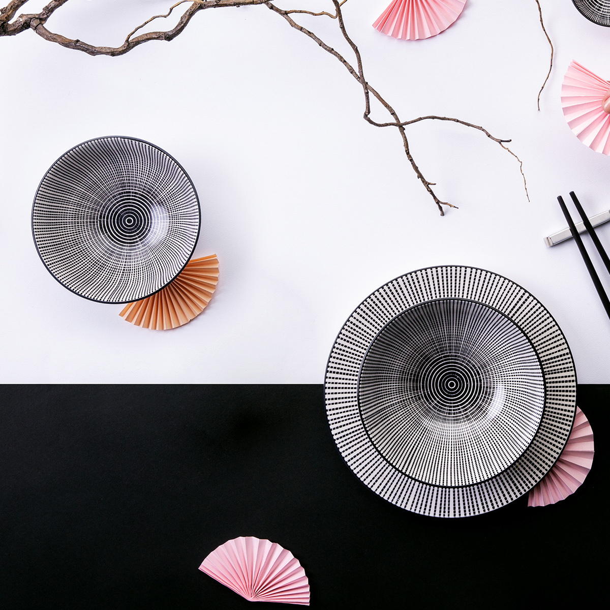Porcelain set 24 pcs – Elements Asia Fire