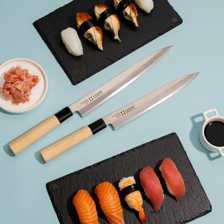 Sashimi / Sushi Messer mit Holzgriff 210 mm - S-Art Curator Premium