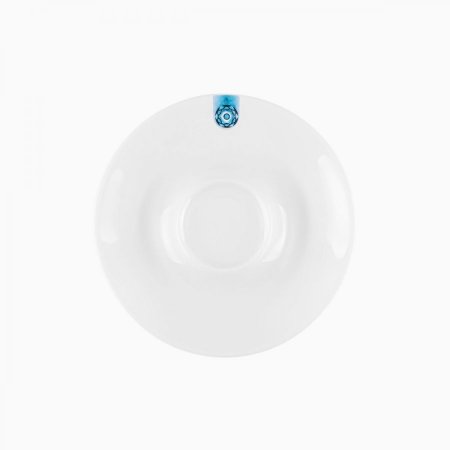 Kaffee-/Tee Untertasse mit blauem Ornament 15 cm – Gaya RGB