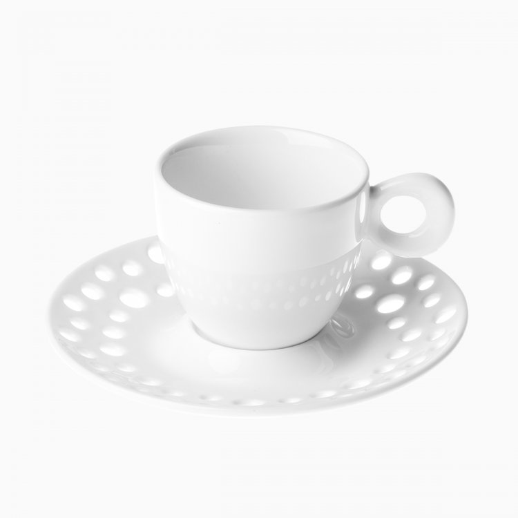 Mocca-Untere 12.5 cm FLOW Perforated weiss