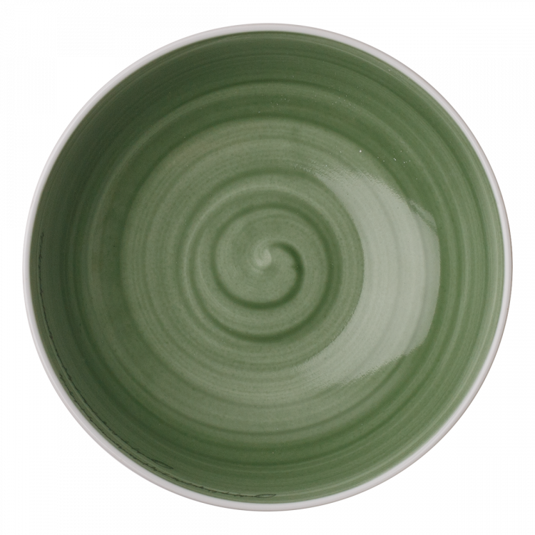 Teller tief Coupe / Bowl olive/sand ø18 cm - Elements Wood color