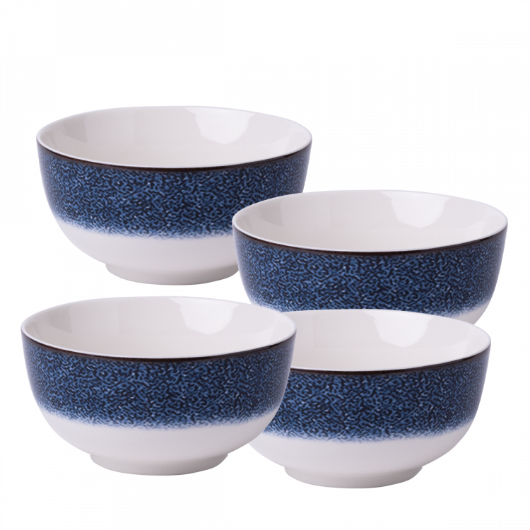 Bowl Set 16 cm 4-tlg. - Flow Lunasol sparkling blue