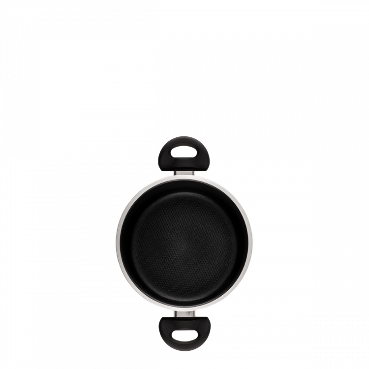 Kasserolle 20 cm mit Glasdeckel Venus Lunasol Induktion black