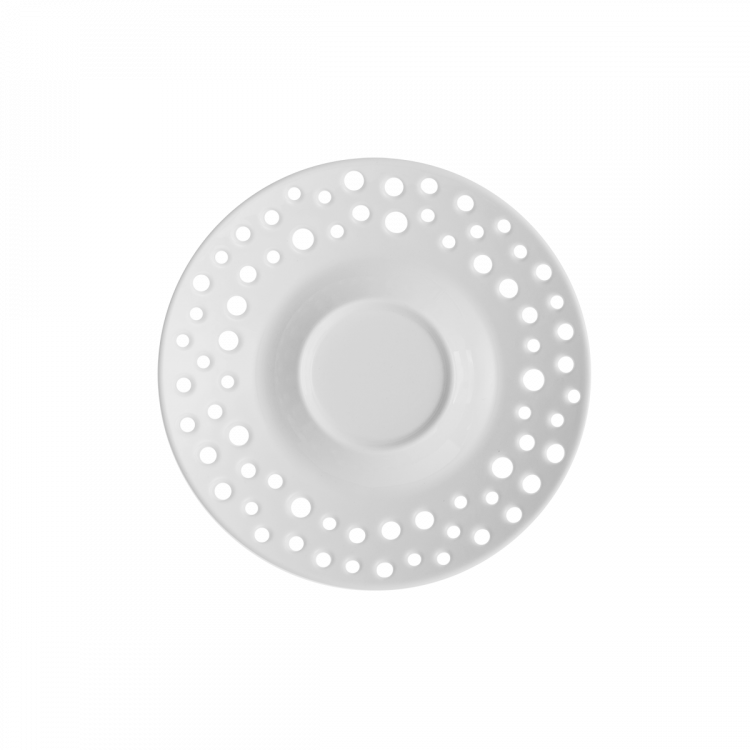 Kaffee-/Tee Untere 15 cm FLOW Perforated weiss