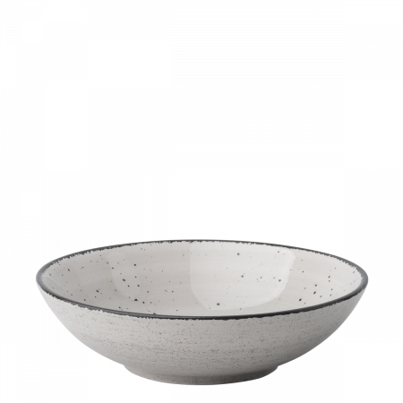 Bowl ø 19.5 cm H: 5.5 cm - Gaya Atelier light grey speckled