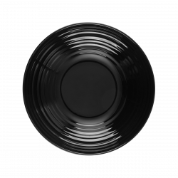 Teller tief Gaya RGB Spiral schwarz 23,5 cm
