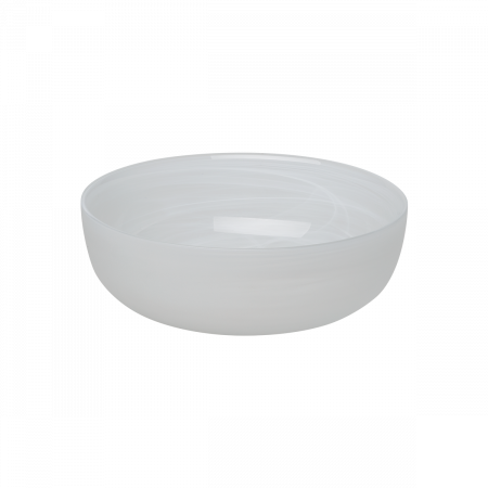 Bowl / Schale weiss 21 cm - Elements Glas