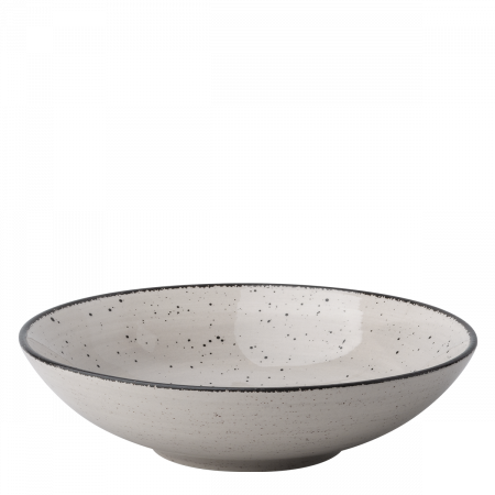 Bowl ø 21.5 cm H: 5.5 cm - Gaya Atelier light grey speckled
