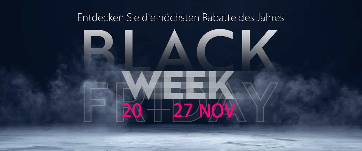 Black WEEK: Der grösste Ausverkauf des Jahres läuft die ganze Woche lang