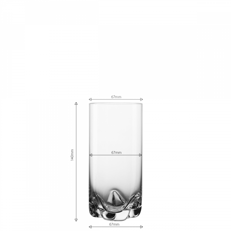 Wasser-Glas Tumbler Set 4-tlg. 350 ml - Anno Glas Lunasol