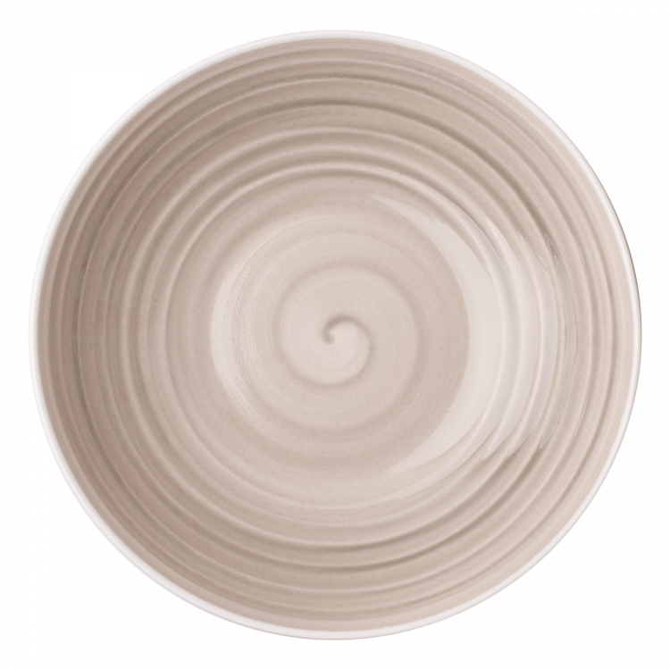 Teller tief Coupe Spiral rocca / sand ø23.5 cm - Gaya Atelier color