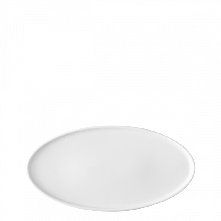Teller flach oval U-Coupe 30.5 x 15.5 cm - FLOW Lunasol white