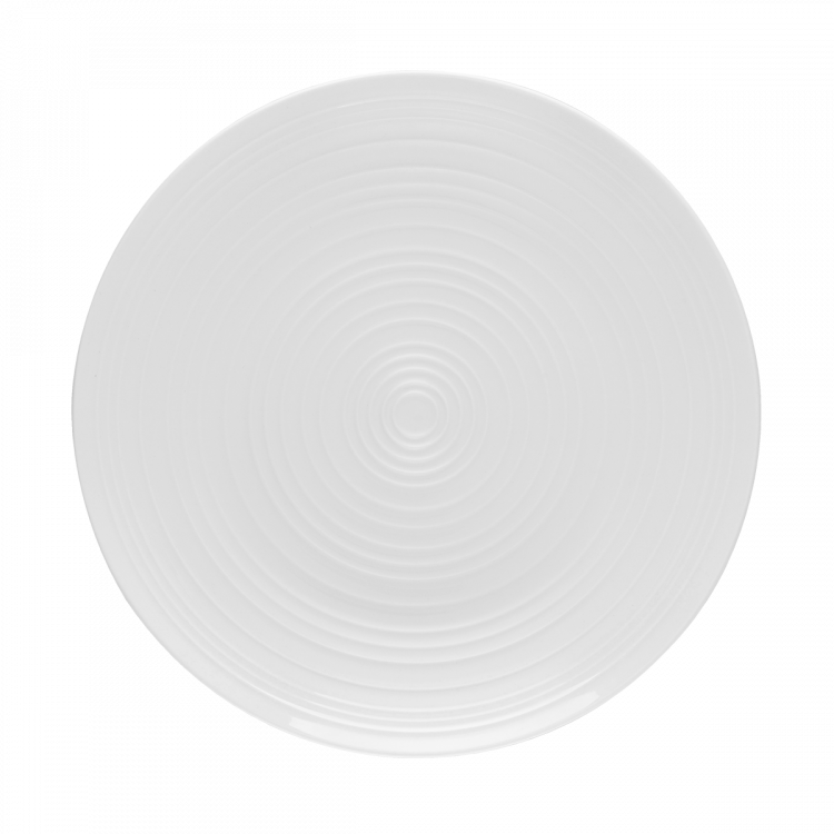 Teller flach weiß glänzend 28 cm - Gaya