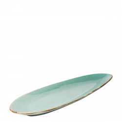 Platte oval 41 cm - Gaya Sand türkis Lunasol